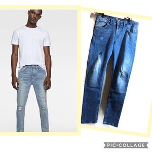 zara man skinny fit denim collection size 32.